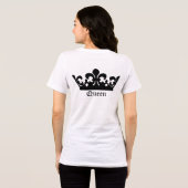 Black Queen Crown Tri-Blend Shirt (Rückseite voll)