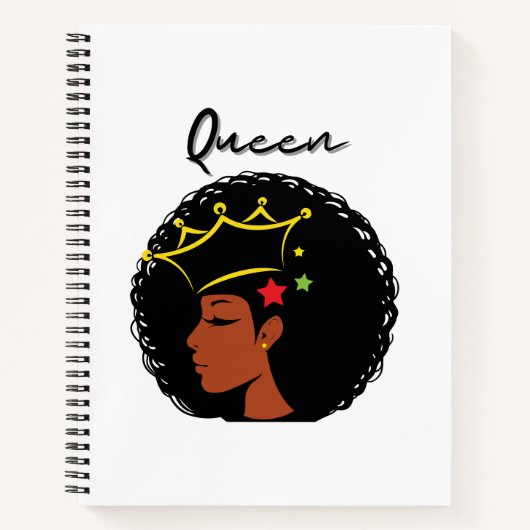 Black Queen Damen Notizblock (Vorderseite)