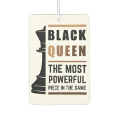 Black Queen das mächtigste Stück in Game 2 Autolufterfrischer (Vorderseite)