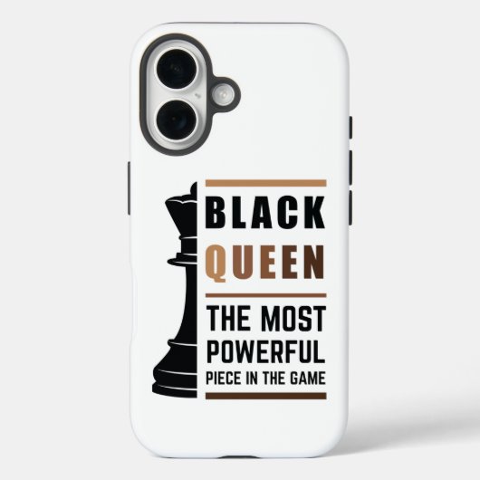 Black Queen das mächtigste Stück in Game 2 Case-Mate iPhone Hülle (Rückseite)