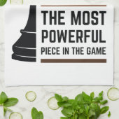 Black Queen das mächtigste Stück in Game 2 Geschirrtuch (Gefaltet)