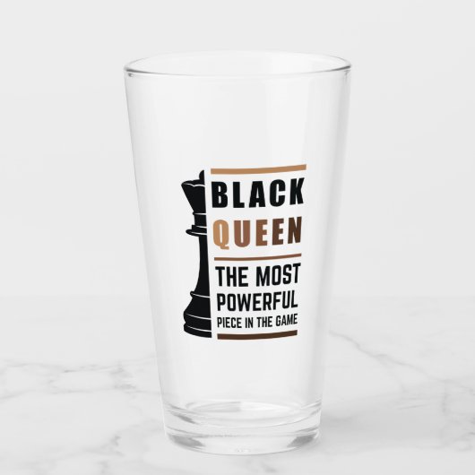 Black Queen das mächtigste Stück in Game 2 Glas (Vorderseite)