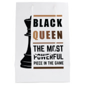 Black Queen das mächtigste Stück in Game 2 Mittlere Geschenktüte (Rückseite)