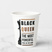 Black Queen das mächtigste Stück in Game 2 Pappbecher (Vorderseite)