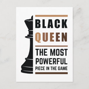 Black Queen das mächtigste Stück in Game 2 Postkarte