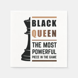 Black Queen das mächtigste Stück in Game 2 Serviette