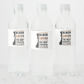 Black Queen das mächtigste Stück in Game 2 Wasserflaschenetikett (Flaschen)