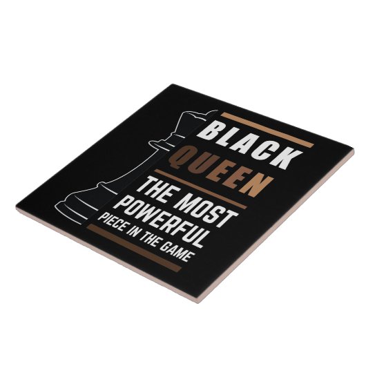 Black Queen das mächtigste Stück in Spiel 1 Fliese (Seite)