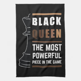 Black Queen das mächtigste Stück in Spiel 1 Geschirrtuch