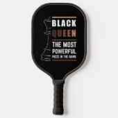 Black Queen das mächtigste Stück in Spiel 1 Pickleball Schläger (Rückseite)