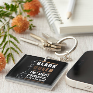 Black Queen das mächtigste Stück in Spiel 1 Schlüsselanhänger