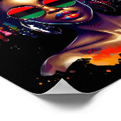 Black Queen Dripng Afro Melanin Black History Mont Poster (Ecke)