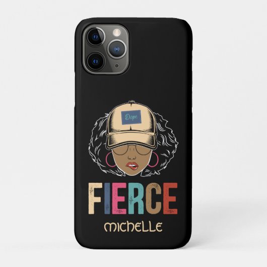 Black Queen | Fierce | Schwarze Frau Case-Mate iPhone Hülle (Rückseite)