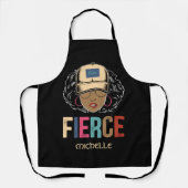 Black Queen | Fierce | Schwarze Frau Schürze (Vorderseite)