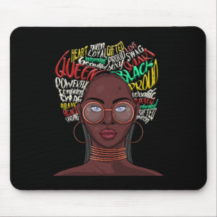 Black Queen for Women African American Natural Afr Mousepad