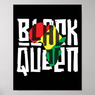 Black Queen for Women Girls History Montag Afrika Poster