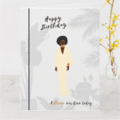 Black Queen | Geburtstagskarte Karte (Gelbe Blume)