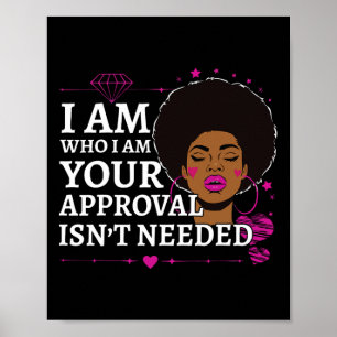 Black Queen Geschenke Lockiges Natürliches Afro Af Poster
