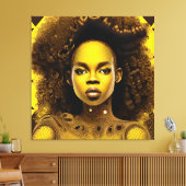 Black Queen Goddess Sista Women Melanin Sista Afro Leinwanddruck (Insitu (Wohnzimmer))