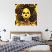 Black Queen Goddess Sista Women Melanin Sista Afro Leinwanddruck (Insitu (Schlafzimmer))