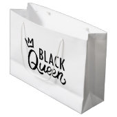 Black Queen Große Geschenktüte (Vorderseite Schrägansicht)