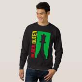 Black Queen History Month Matching Couple Sweatshirt (Vorne ganz)