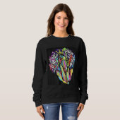 Black Queen Inspirational Graphic Sweatshirt (Vorne ganz)
