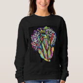 Black Queen Inspirational Graphic Sweatshirt (Vorderseite)