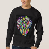 Black Queen Inspirational Graphic Sweatshirt (Vorderseite)