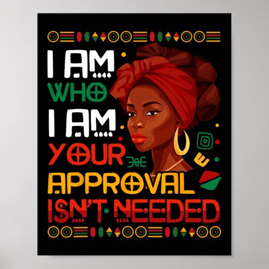 Black Queen Juneteenth Black History Month African Poster (Vorne)