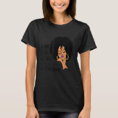Black Queen Lady American Lady Curly Natural Afra T-Shirt (Vorderseite)