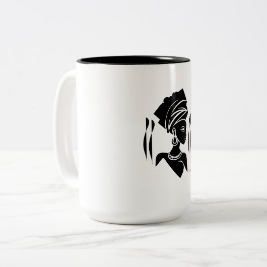 Black Queen Lyn Zweifarbige Tasse (Vorderseite Links)