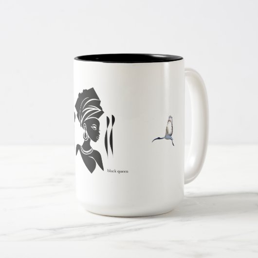Black Queen Lyn Zweifarbige Tasse (VorderseiteRechts)