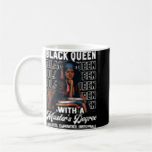 Black Queen Masters Degree Abschluss Educated Mel Kaffeetasse (Links)