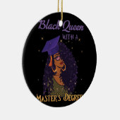 Black Queen Masters Degree Abschluss Keramik Ornament (Rechts)