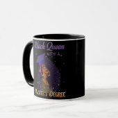 Black Queen Masters Degree Abschluss Tasse (Vorderseite Links)