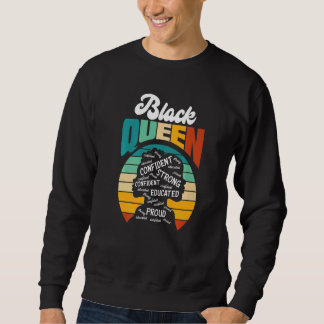 Black Queen Melanin Afro American Black American Sweatshirt