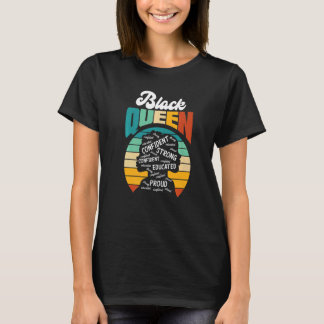 Black Queen Melanin Afro American Black American T-Shirt