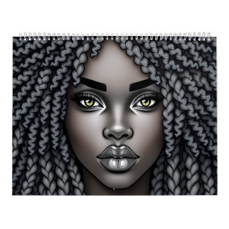Black Queen Melanin Afrocentric Sista Dreads Locs Kalender