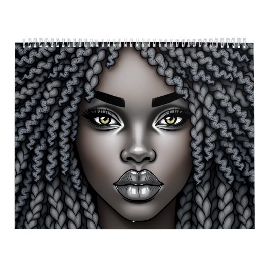 Black Queen Melanin Afrocentric Sista Dreads Locs Kalender (Titelbild)