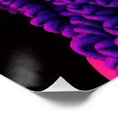 Black Queen Melanin Afrocentric Sista Dreads Locs Poster (Ecke)