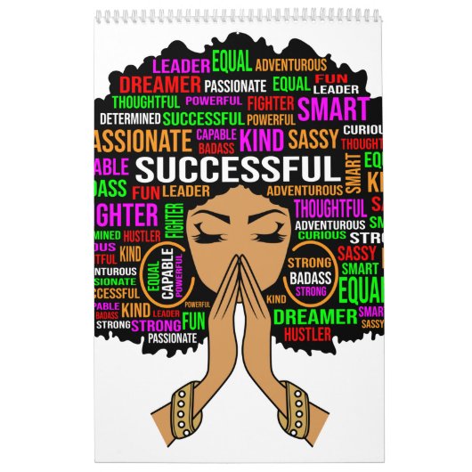 Black Queen Melanin Brown Skin Sista Magie Kalender (Titelbild)