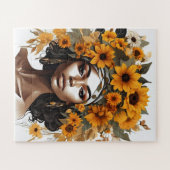 Black Queen melanin Schwestern schwarze Mädchen Ma Puzzle (Horizontal)