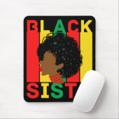 Black Queen Melanin Sista Liebe Mousepad (Mit Mouse)