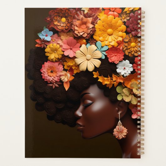 Black Queen Melanin Sista Liebe Planer (Rückseite)