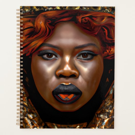 Black Queen Melanin Sista Liebe Planer (Vorderseite)