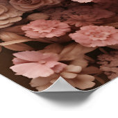 Black Queen Melanin Women 3D Blume Afro Poster (Ecke)