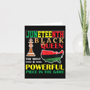Black Queen Most Power Schach African American J Karte
