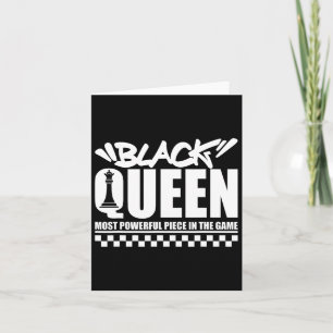 Black Queen Most Power Schach African American W Karte