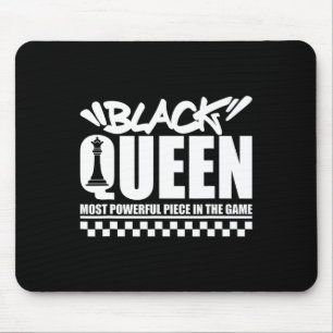 Black Queen Most Power Schach African American W Mousepad
